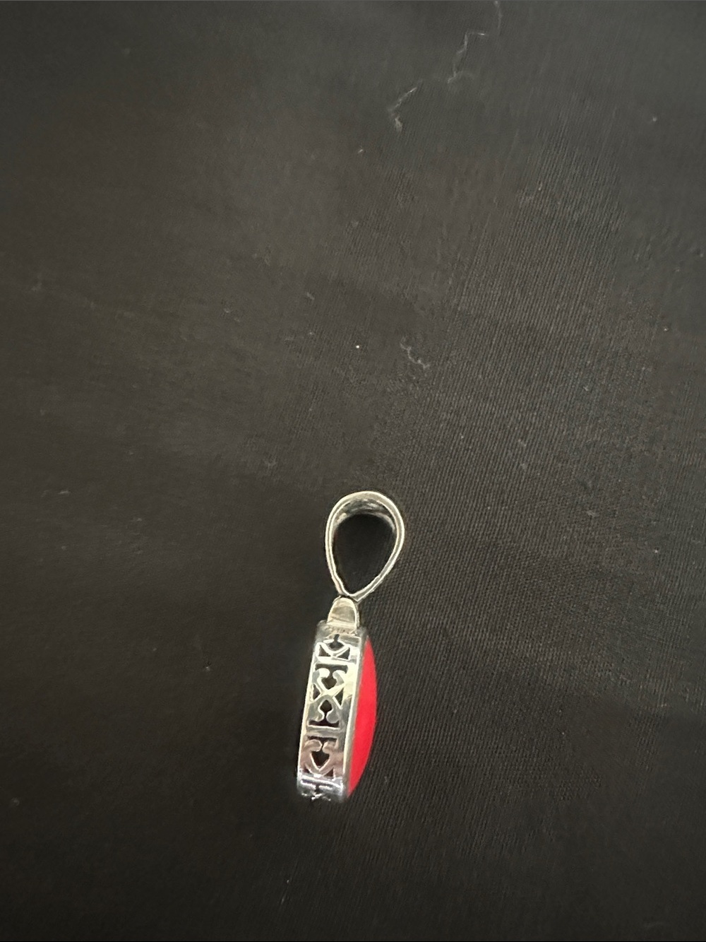 Silpada Reversible 925 Silver Red Carnelian Pendant - Picture 4 of 4